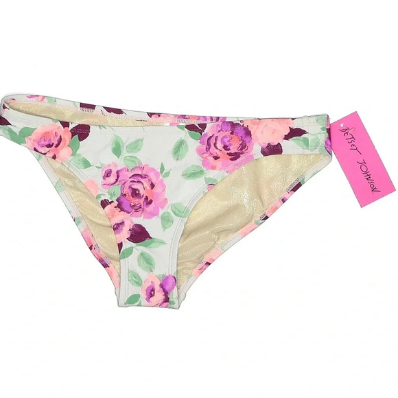 Betsey Johnson Rose Floral Bustier Peplum Swim Tankini Top & Bottom Size M NWT - Picture 10 of 15